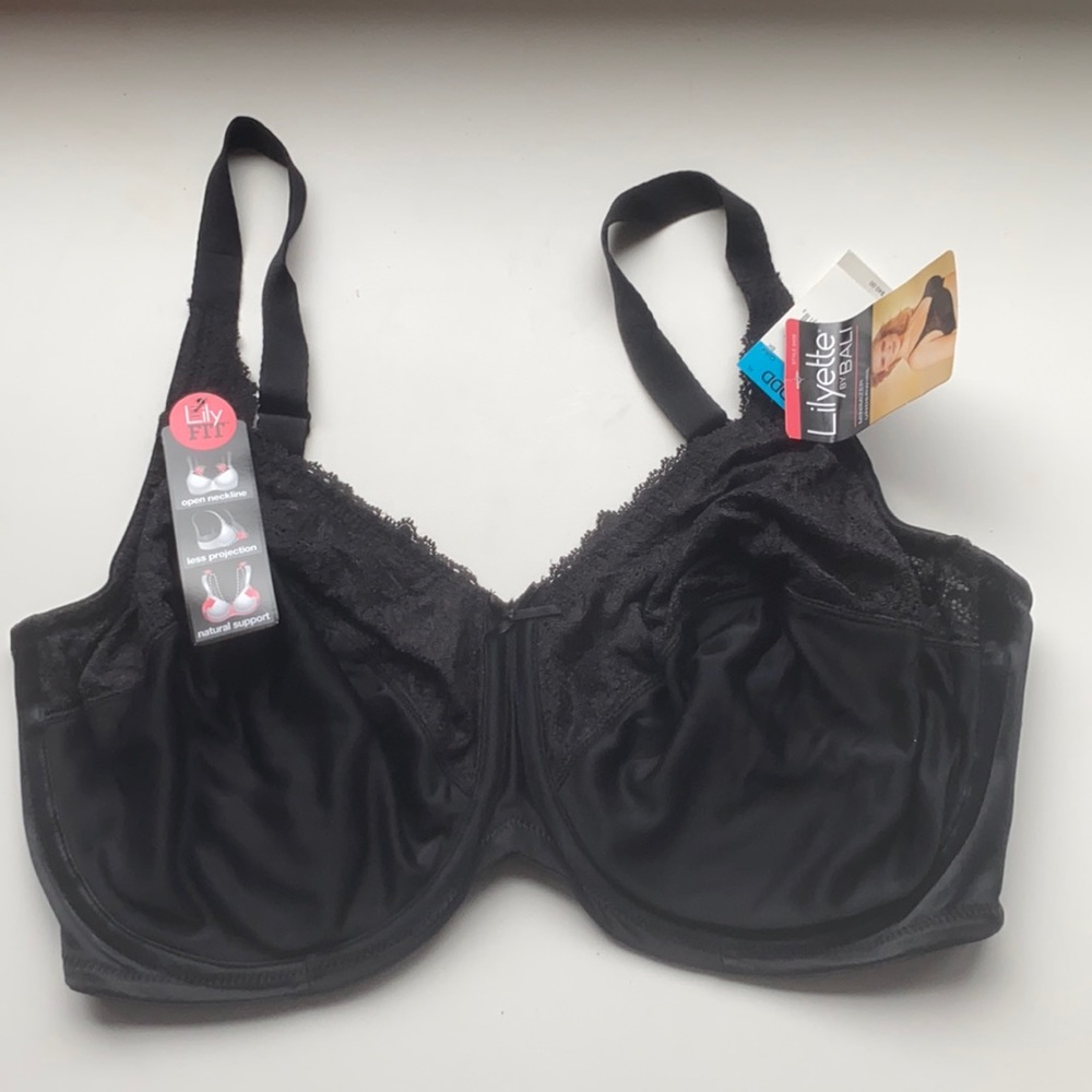 Black satin bra NWT!